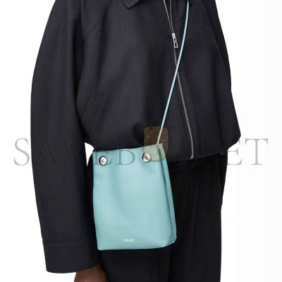 LOEWE PEBBLE POUCH IN SMOOTH CALFSKIN CANBSPPX01 (17*21.5*7cm)