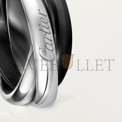 CARTIER TRINITY RING, CLASSIC CERAMIC B4095600