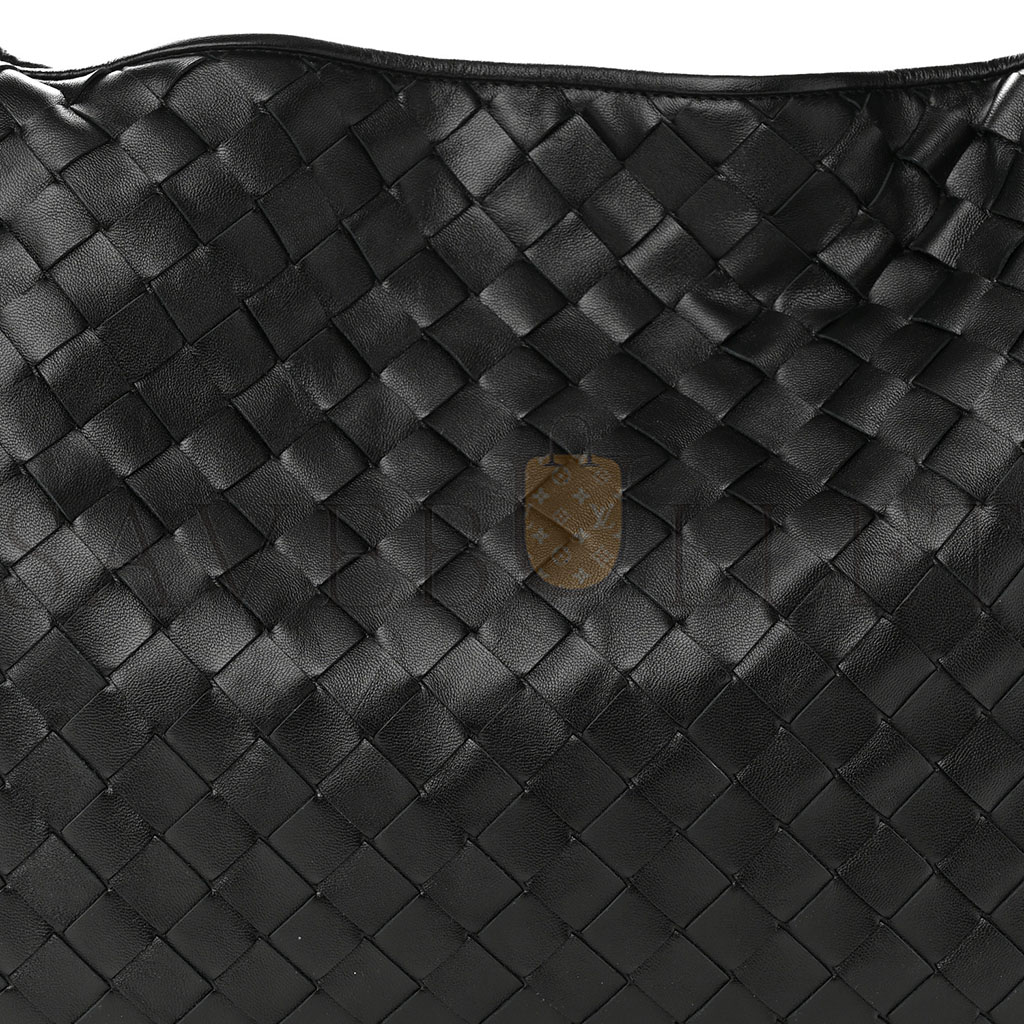 BOTTEGA VENETA NAPPA INTRECCIATO SMALL HOP BLACK  (45*29*4cm)