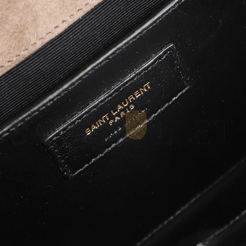 YSL ENVELOPE MEDIUM CHAIN BAG IN SUDE SHOULDER BAG 48720643748744 (24*17.5*6cm)