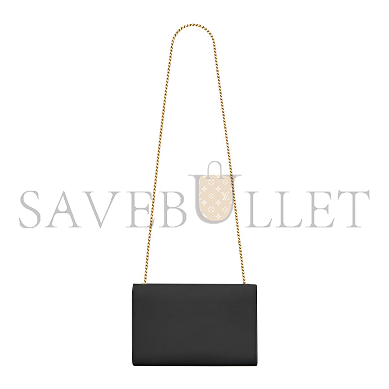 YSL KATE MEDIUM IN GRAIN DE POUDRE EMBOSSED LEATHER 364021BOW0J1000 (24*14.5*5.5cm)