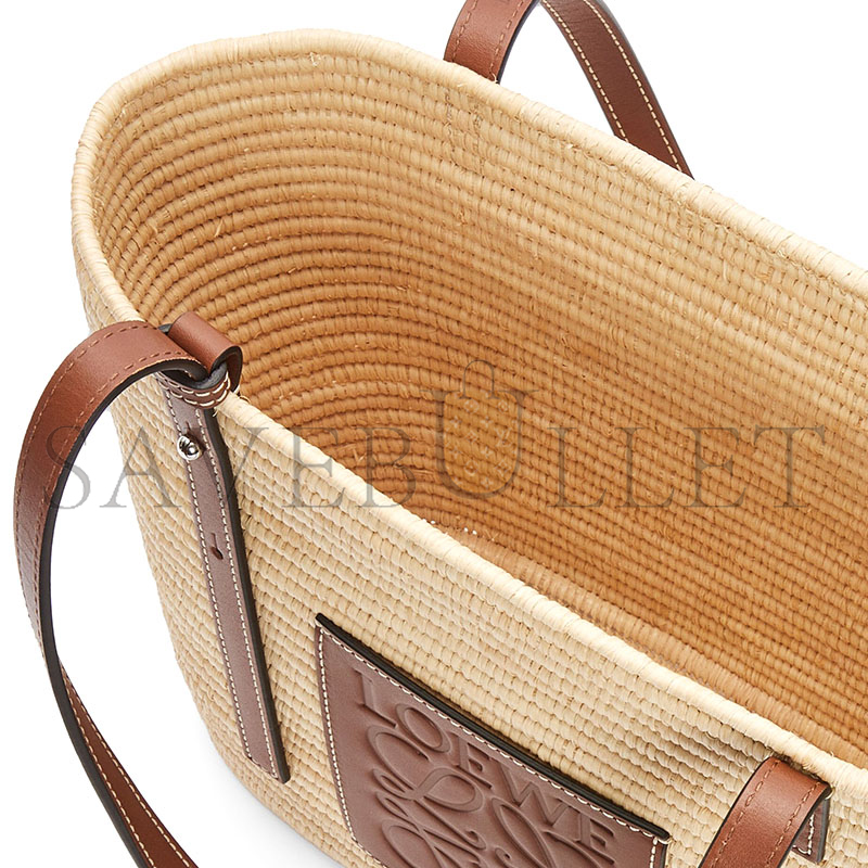 LOEWE QUARE BASKET TOTE BAG IN RAFFIA A223099X02-9943 (27*20*10cm)