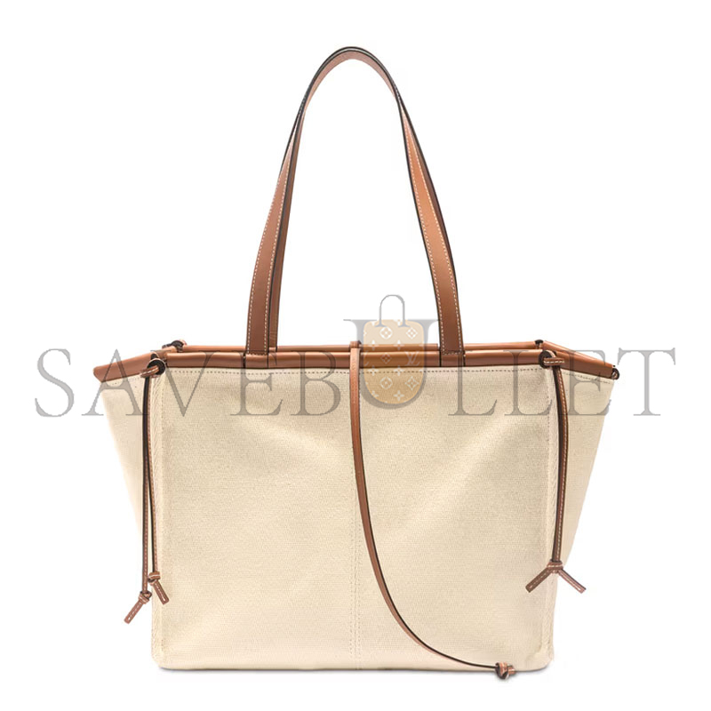 LOEWE CUSHION TOTE BAG IN CANVAS CALFSKIN 061920 (35*27*19cm)