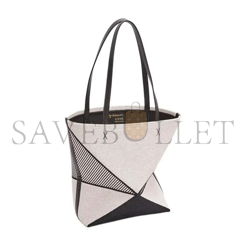 LOEWE MEDIUM PUZZLE FOLD TOTE BAG IN CANVAS CALFSKIN A779G50X54-2165 (31.5*25.5*14.5cm)