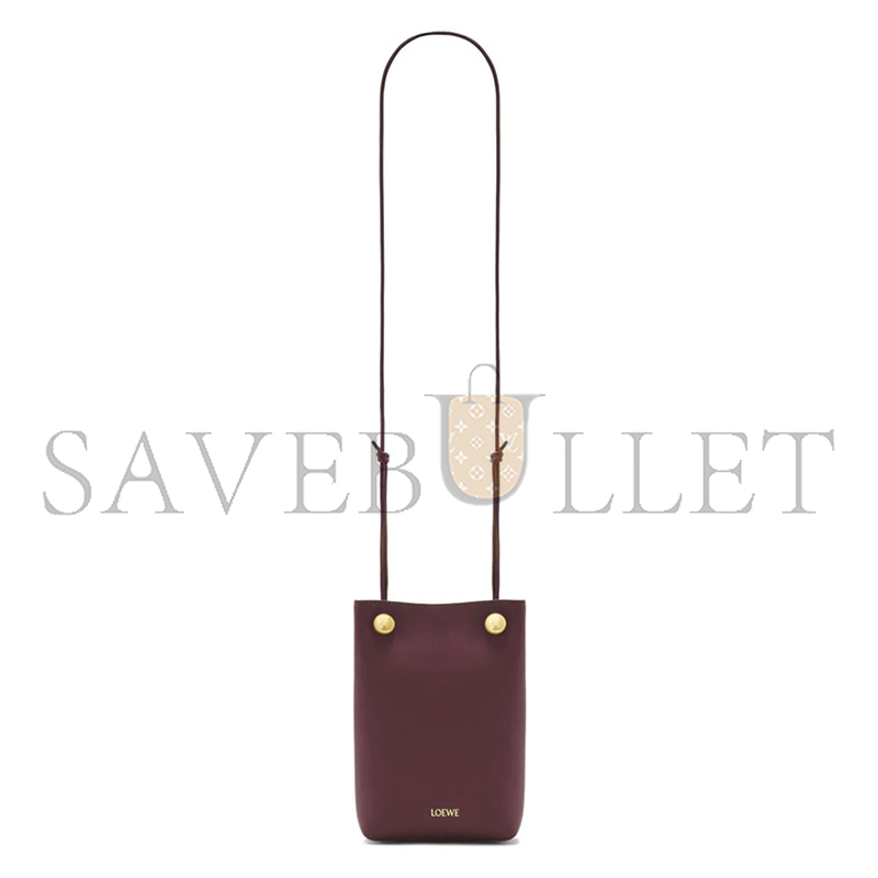 LOEWE PEBBLE POUCH IN SMOOTH CALFSKIN CANBSPPX01 (17*21.5*7cm)