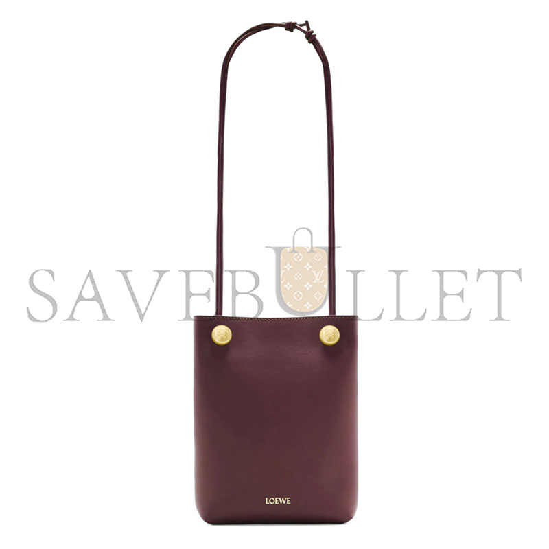 LOEWE PEBBLE POUCH IN SMOOTH CALFSKIN CANBSPPX01 (17*21.5*7cm)