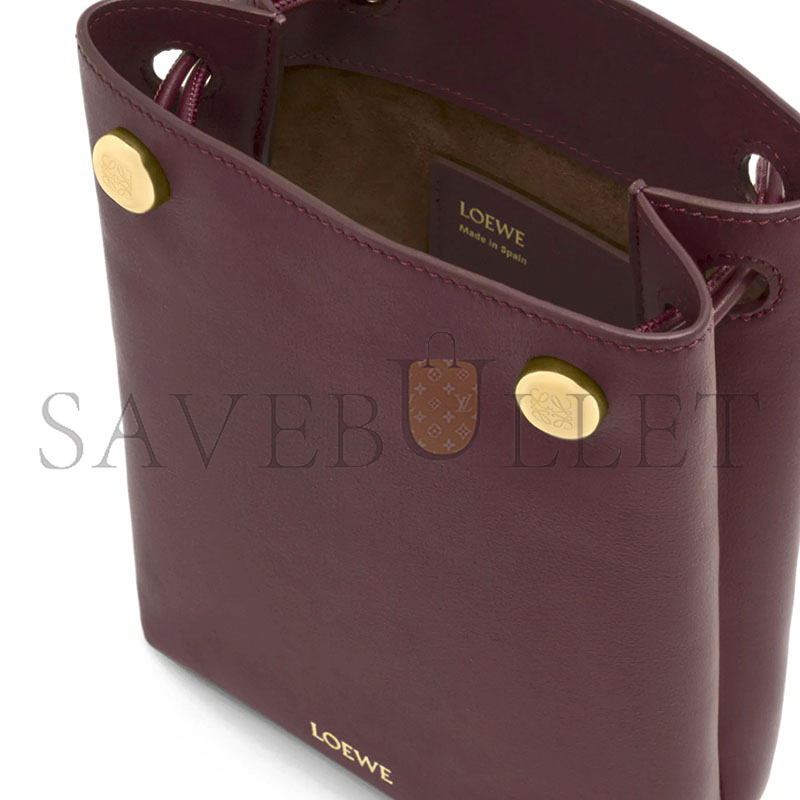 LOEWE PEBBLE POUCH IN SMOOTH CALFSKIN CANBSPPX01 (17*21.5*7cm)