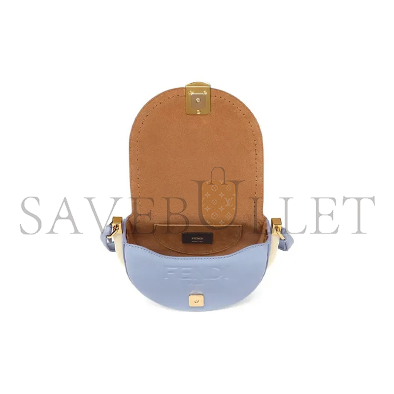 FENDI VITELLO KING PLEXIGLASS MOONLIGHT SHOULDER BAG 8BT346ABVLF1DZG (21*14*9cm)