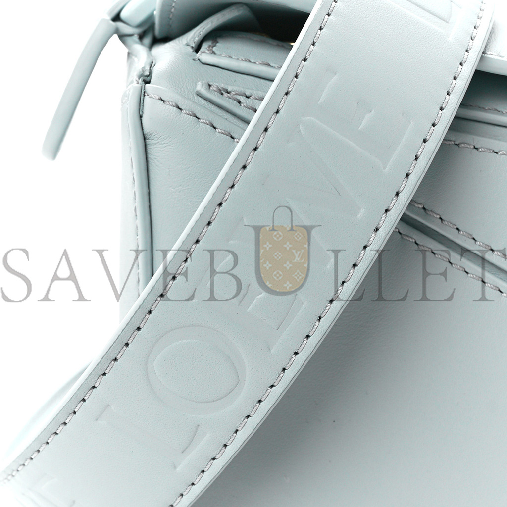 LOEWE CALFSKIN SMALL PUZZLE BAG AQUA (18*12.5*8cm)