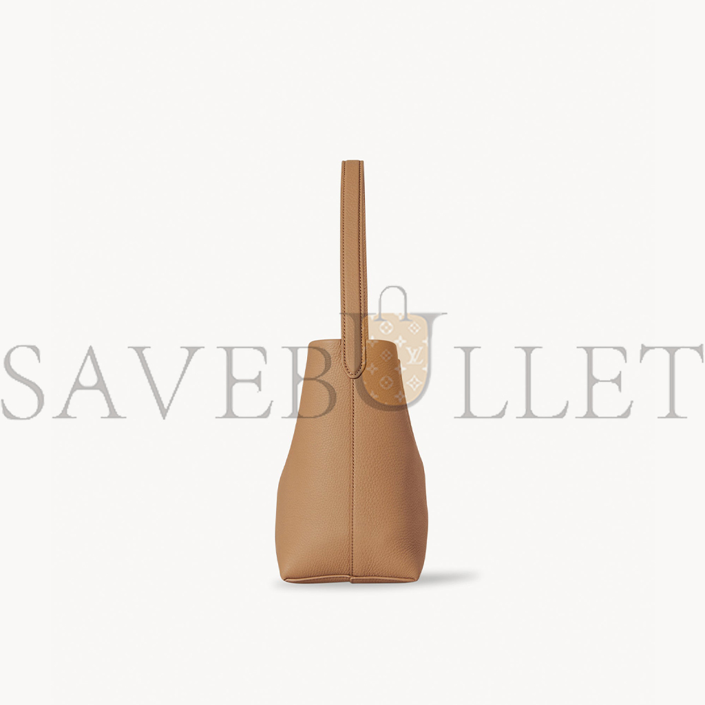 THE ROW SMALL NS PARK TOTE BAG IN LEATHER CINNAMON W1314L129CMON (25*22*12cm)