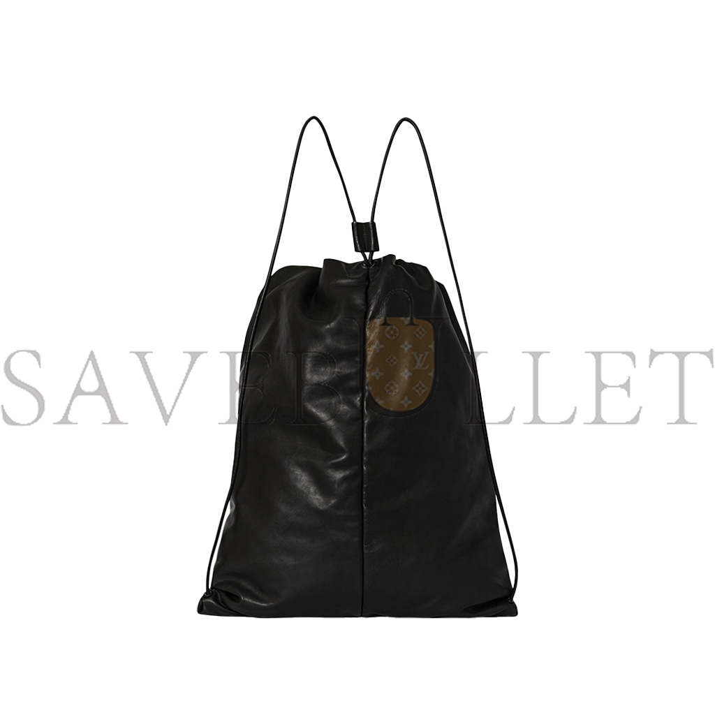 THE ROW PUFFY BACKPACK IN LEATHER BLACK W1604L114BLPL (47*28*8cm)