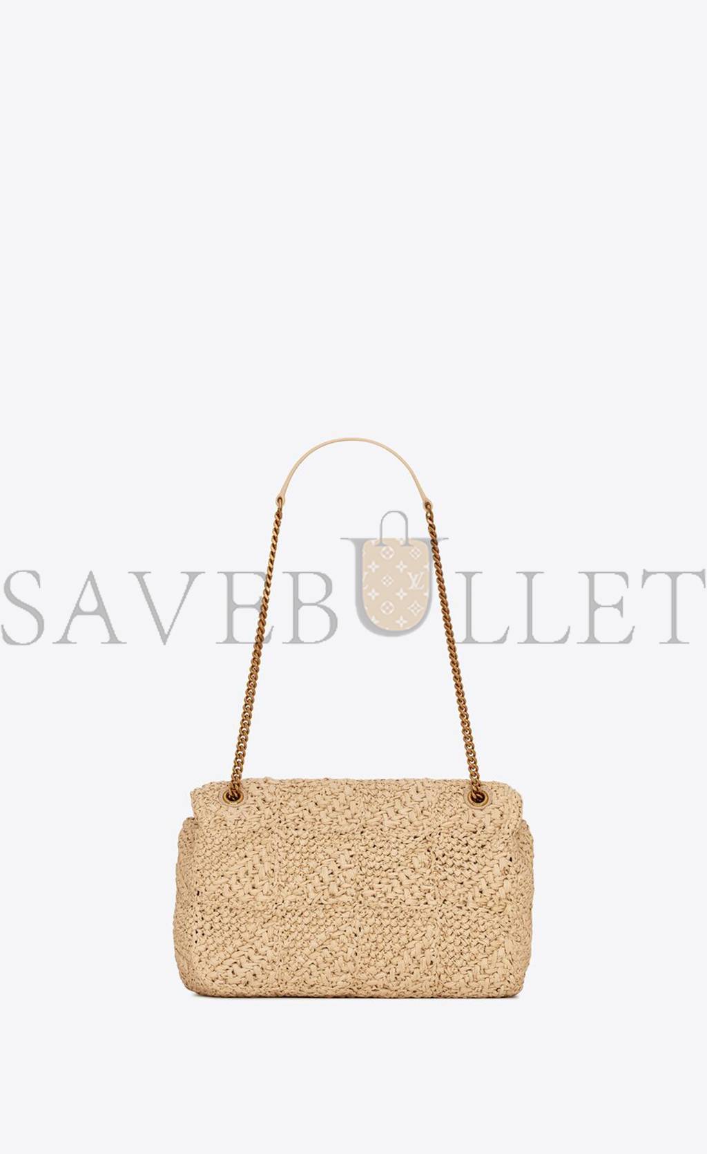 YSL JAMIE MEDIUM CHAIN BAG IN RAFFIA 515821GAAAT2087 (25*15*7.5cm)