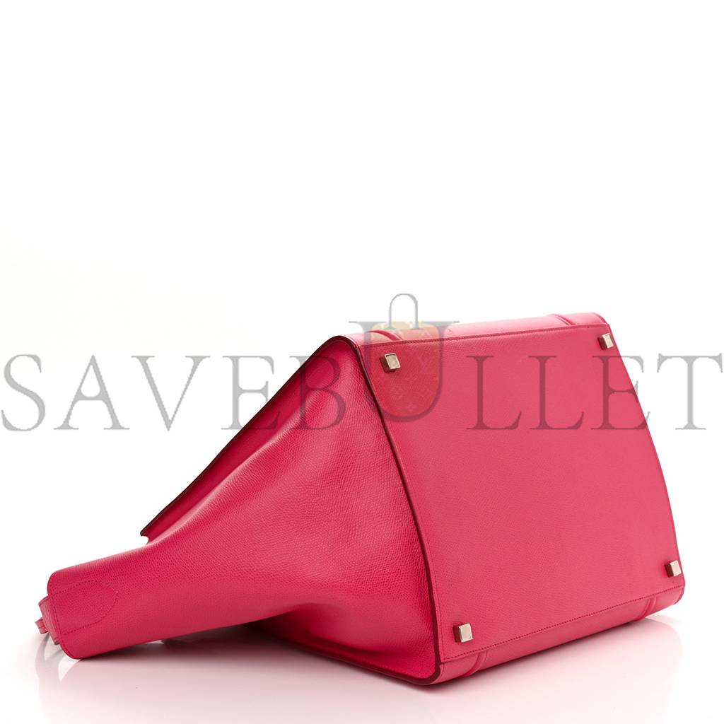 CELINE GRAINED CALFSKIN MEDIUM PHANTOM LUGGAGE FUCHSIA (30*27*25cm)