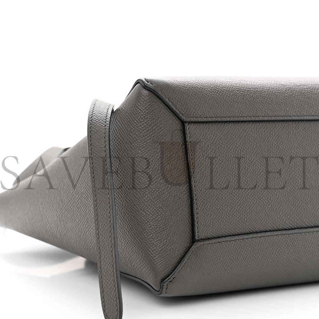 CELINE GRAINED CALFSKIN NANO BELT BAG GREY (25*24*13cm)